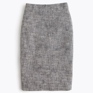 J. Crew Pencil Skirt Cotton Tweed Sz. 2